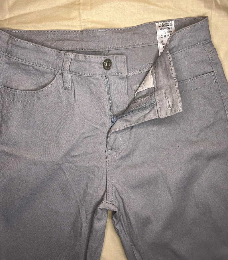 Grey Cotton Blen Jeans