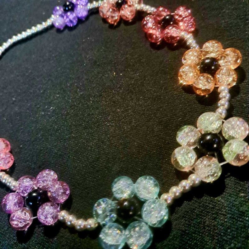 Floral Beaded Necklace
