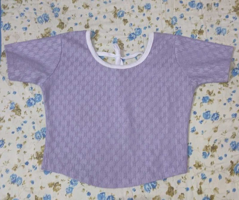 Lavender Crop Top