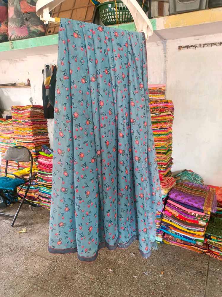 New Saree With Blouse