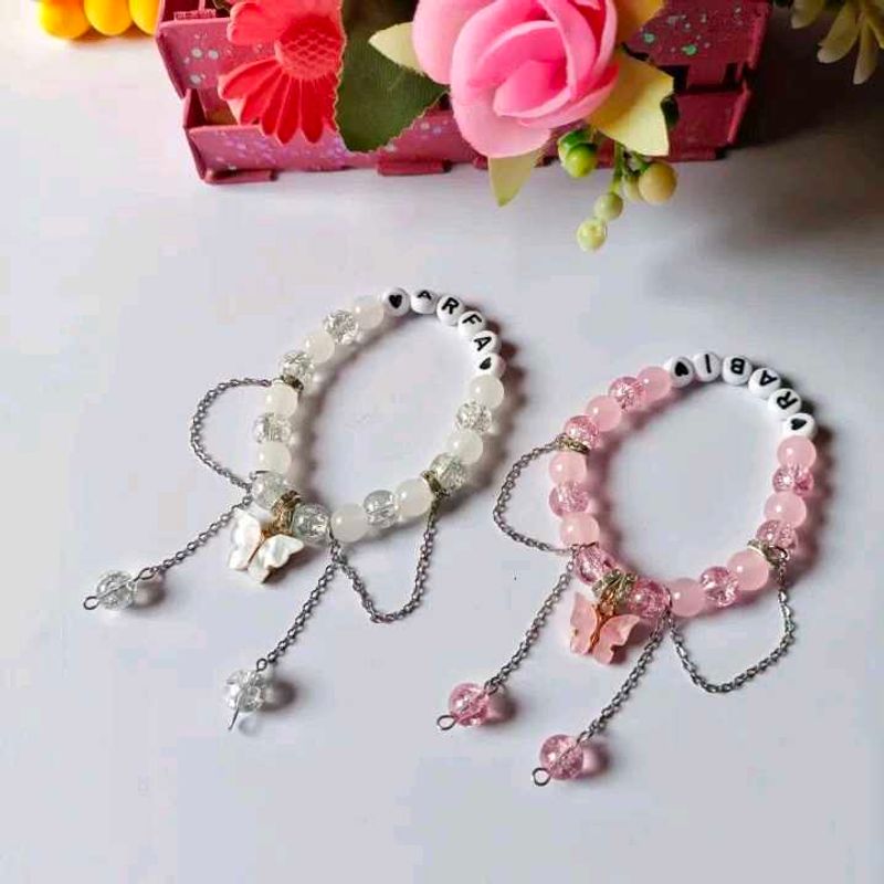 Charm Beaded Bracelets with customized n