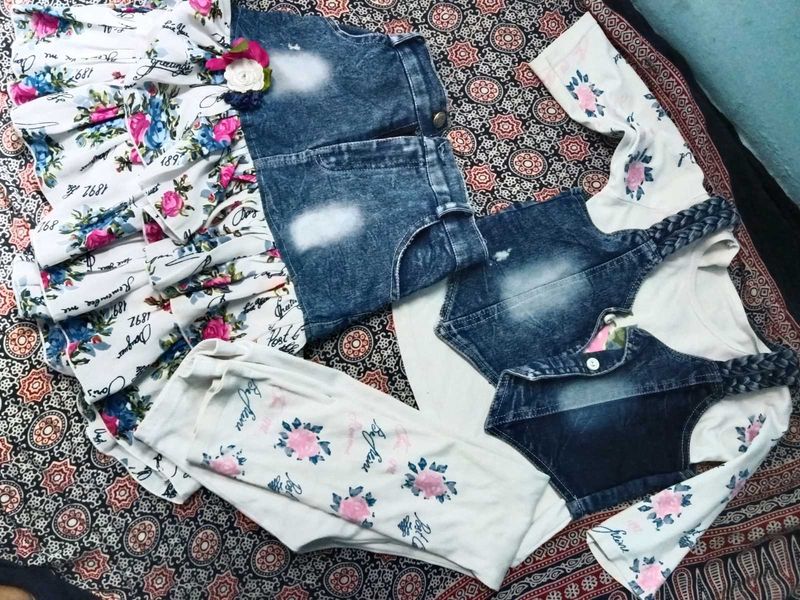 Top Skirt And Juccet 3 Pieces Set