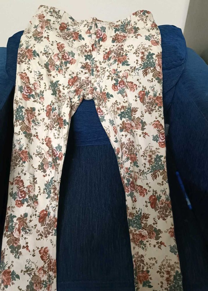 Floral Print Pants