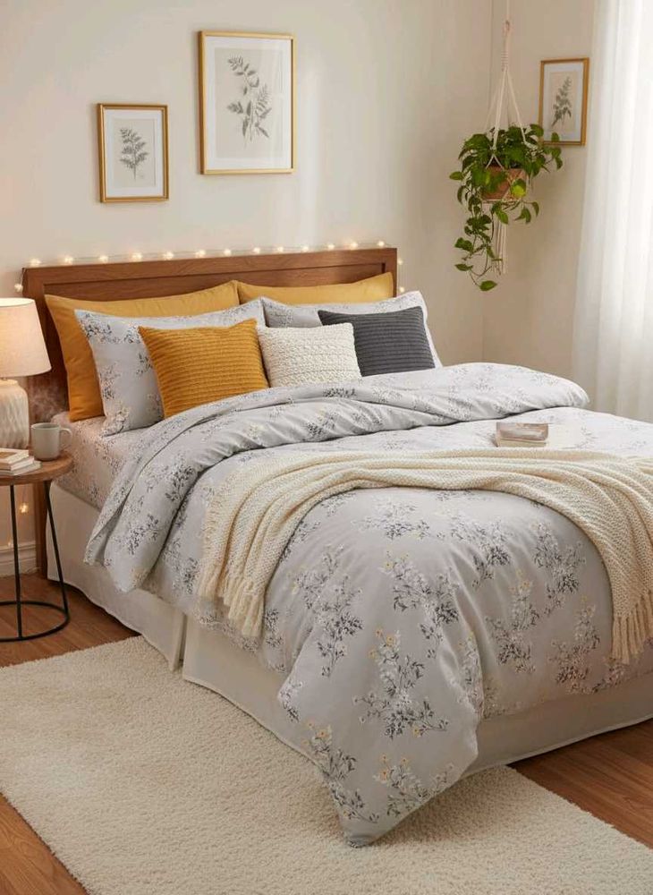 Floral Print Bedsheet Set