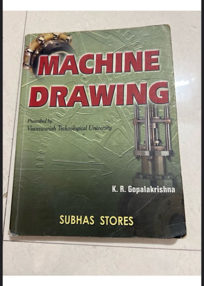 Machine Drawing (VTU)&#34; by Subhash Publishers
