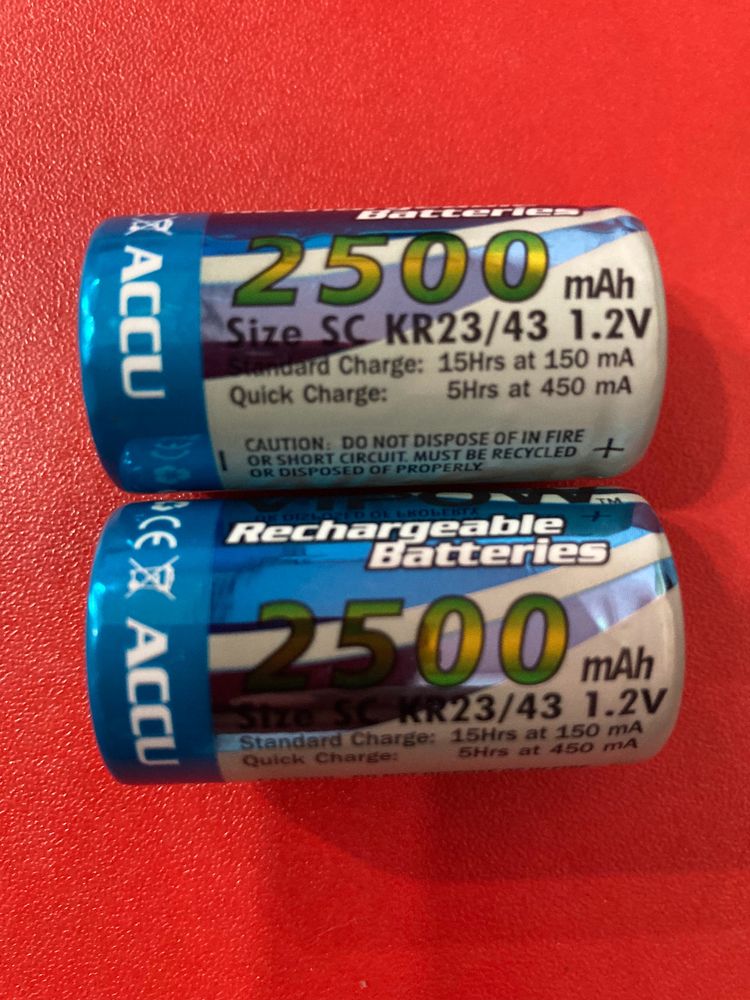 Rechargeable 2500 Mah NI MH Batteries