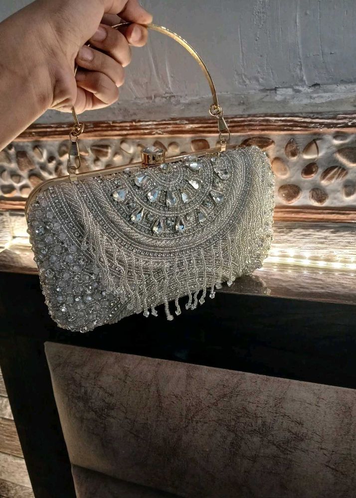 Elegant Beaded Evening Clutch