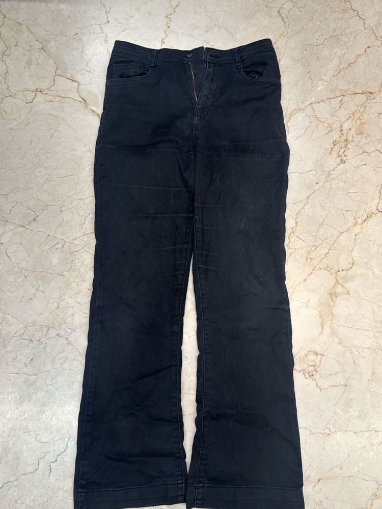 Black Flared Jeans