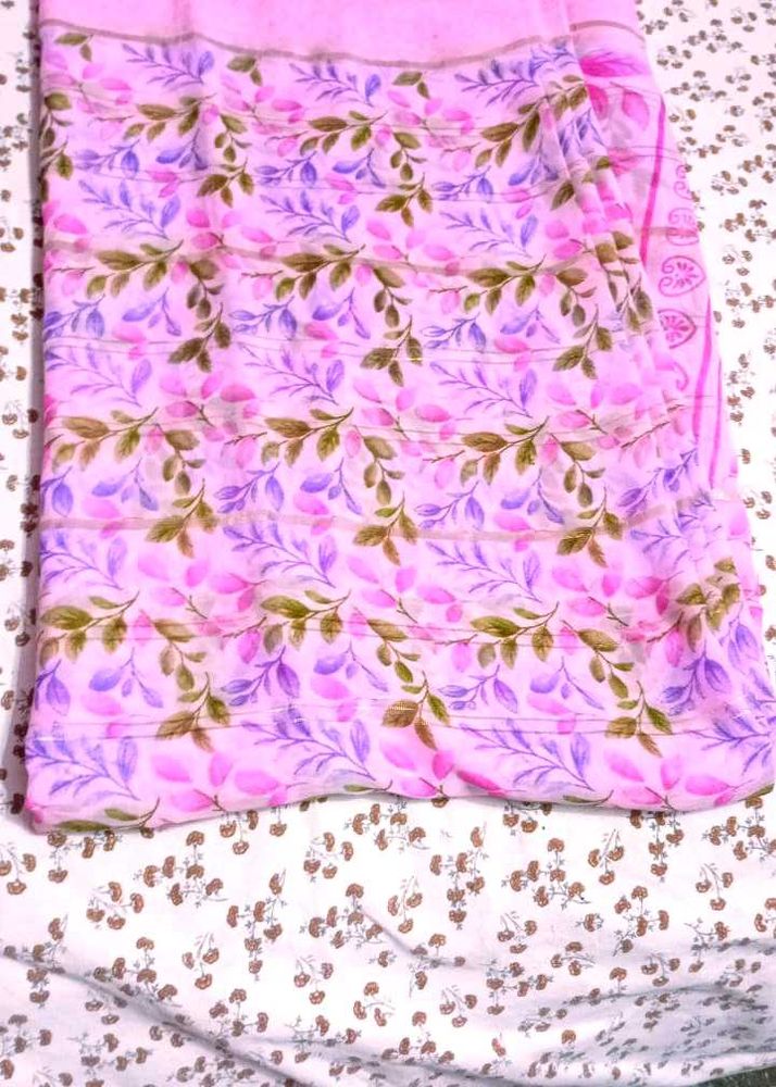 Floral Print Saree