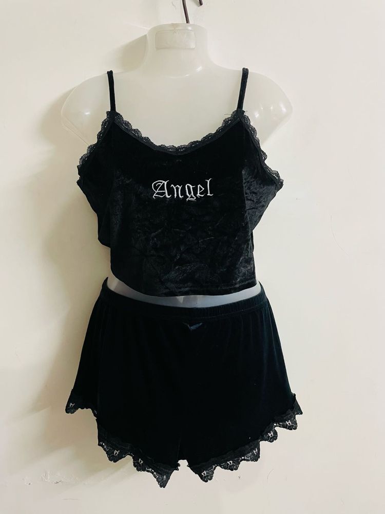 Black Velvet Co-ord set