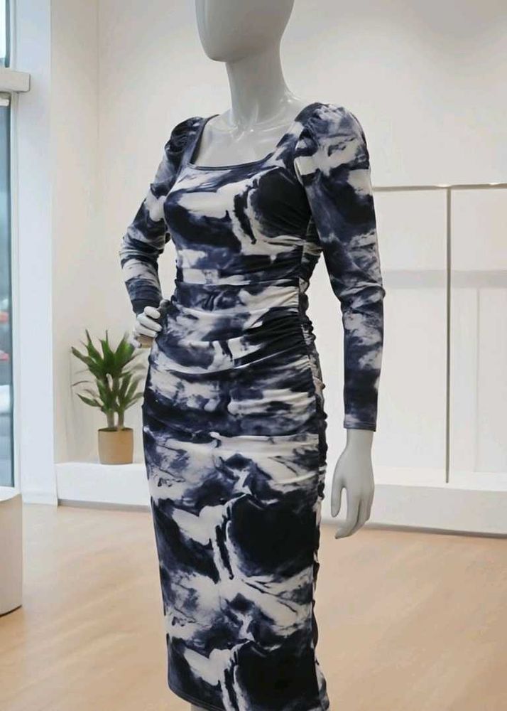 Stylish Tie-Dye Bodycon Dress