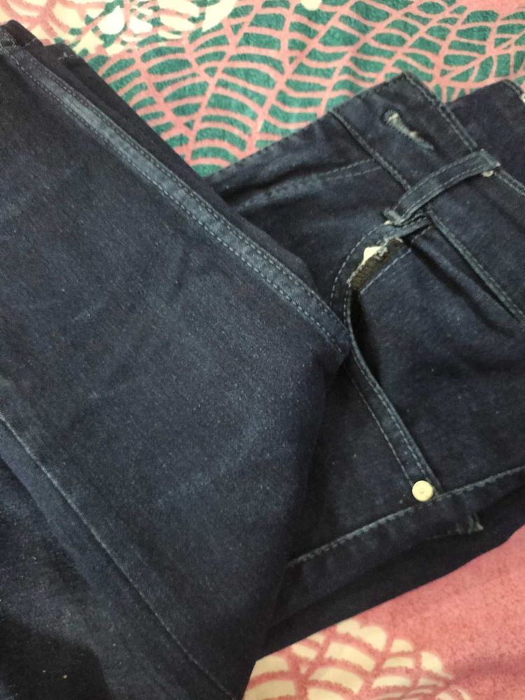 Navy blue Denim Jeans.