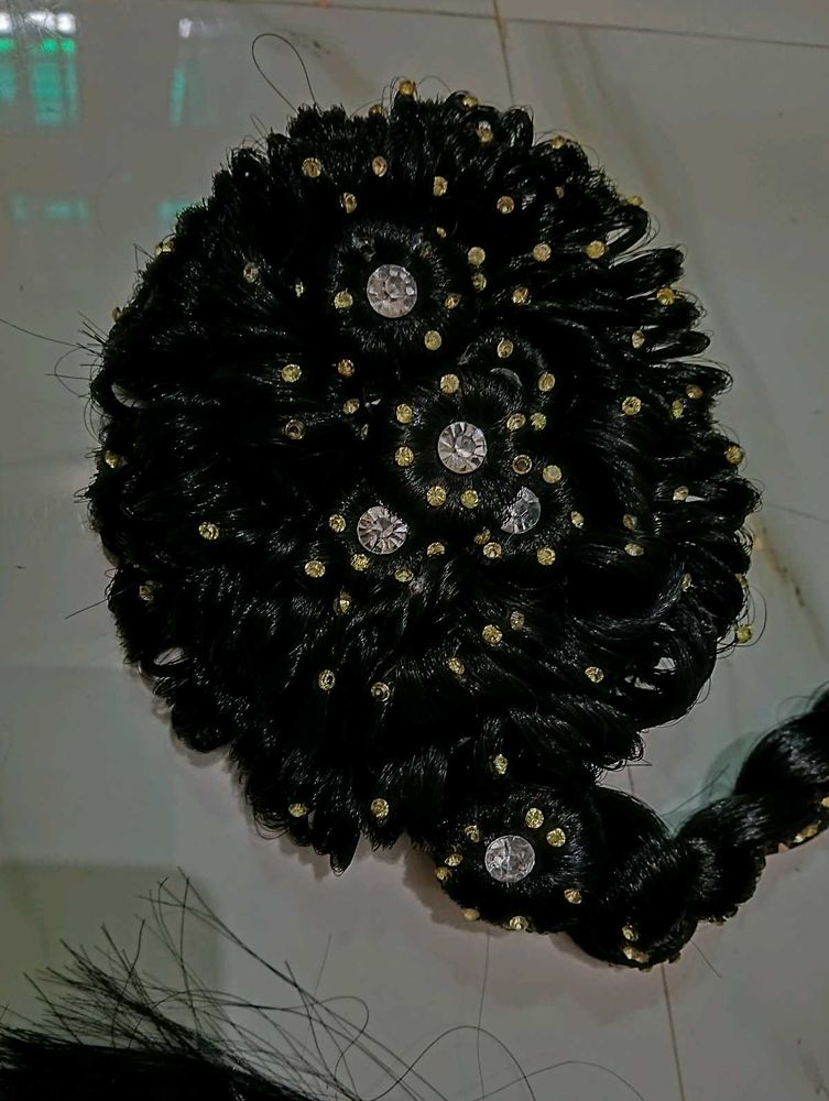 Stone juda with choti (Black)