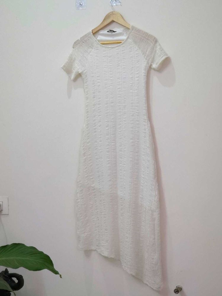 Elegant White Midi Dress