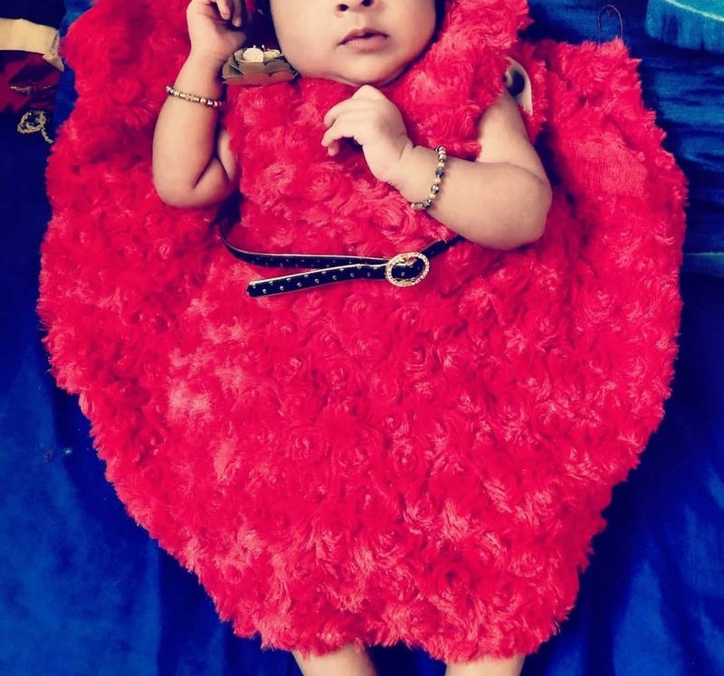Cute Red Baby Dress