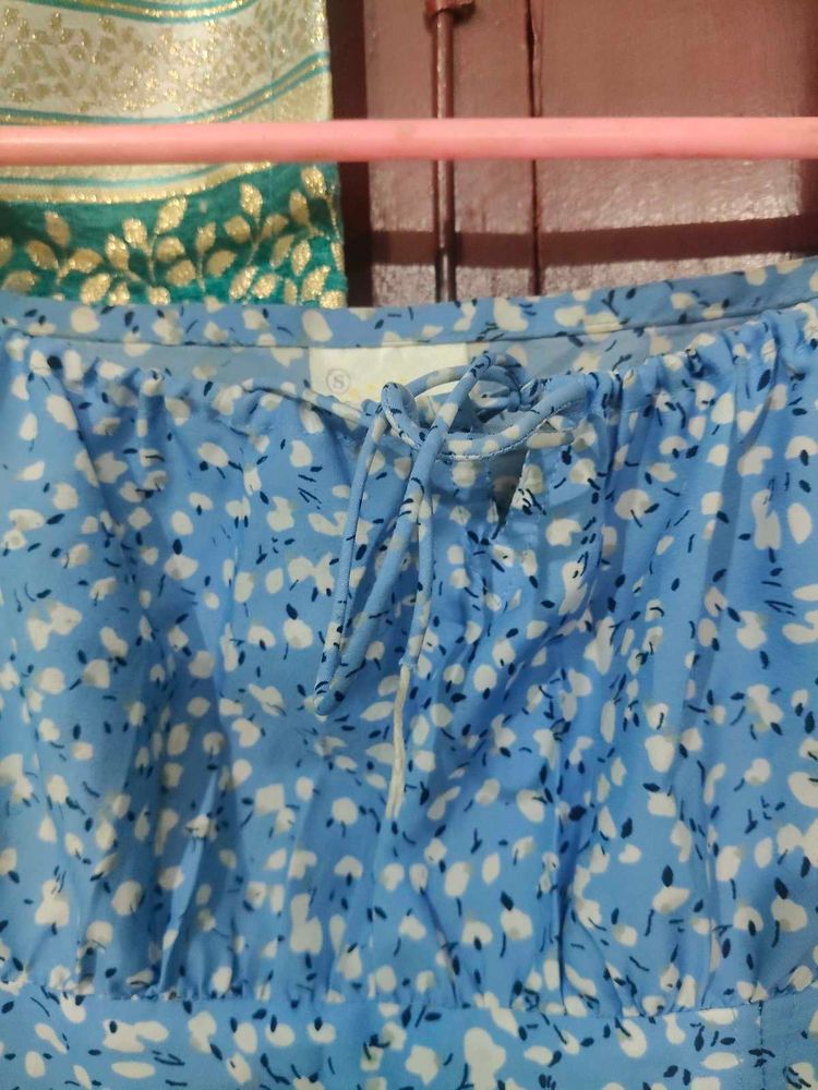 Floral Tie-Front Dress