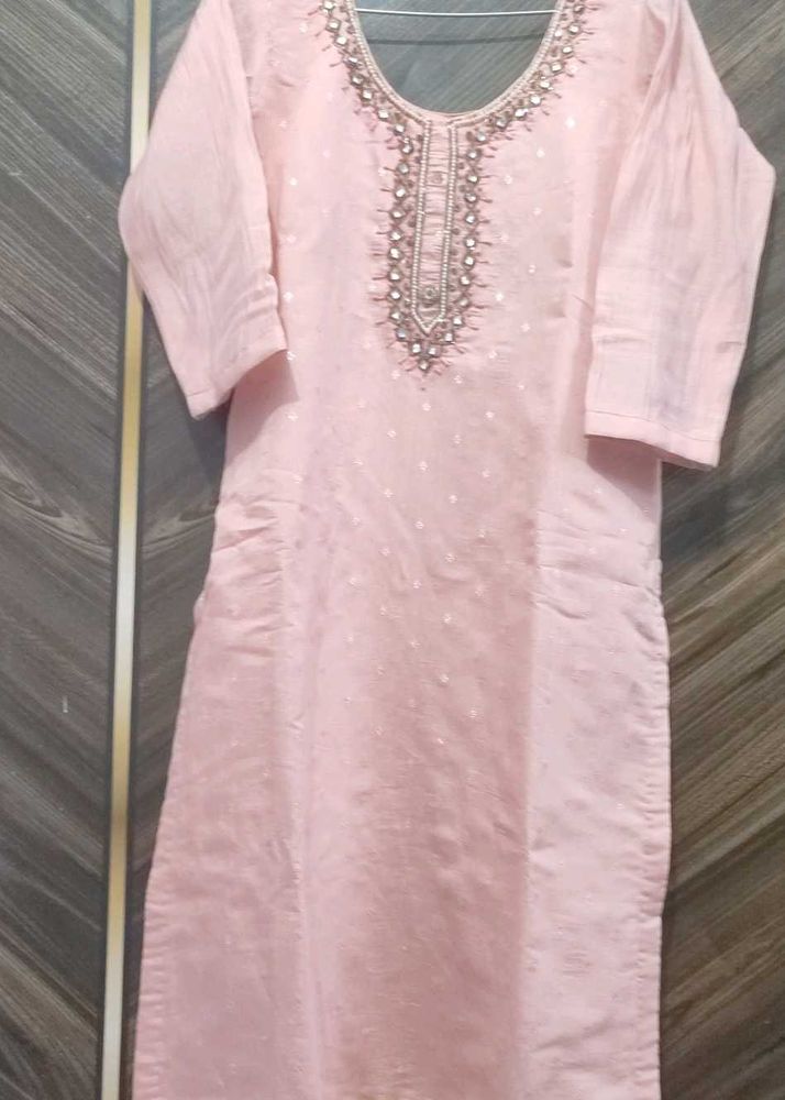 Blush Embellished Kurti