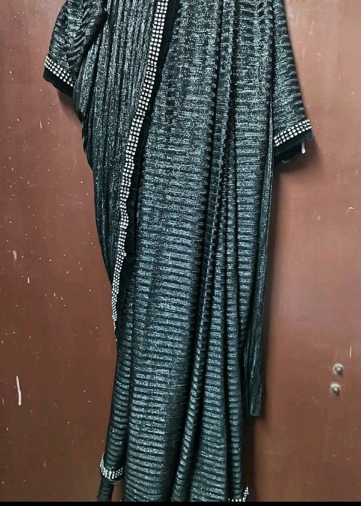 Beautiful Black Ready To Wear Saree✨