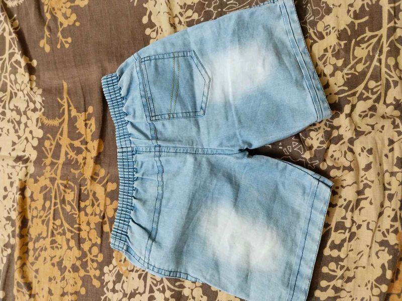 Boys Denim Shorts-combo Offer With Aqua
