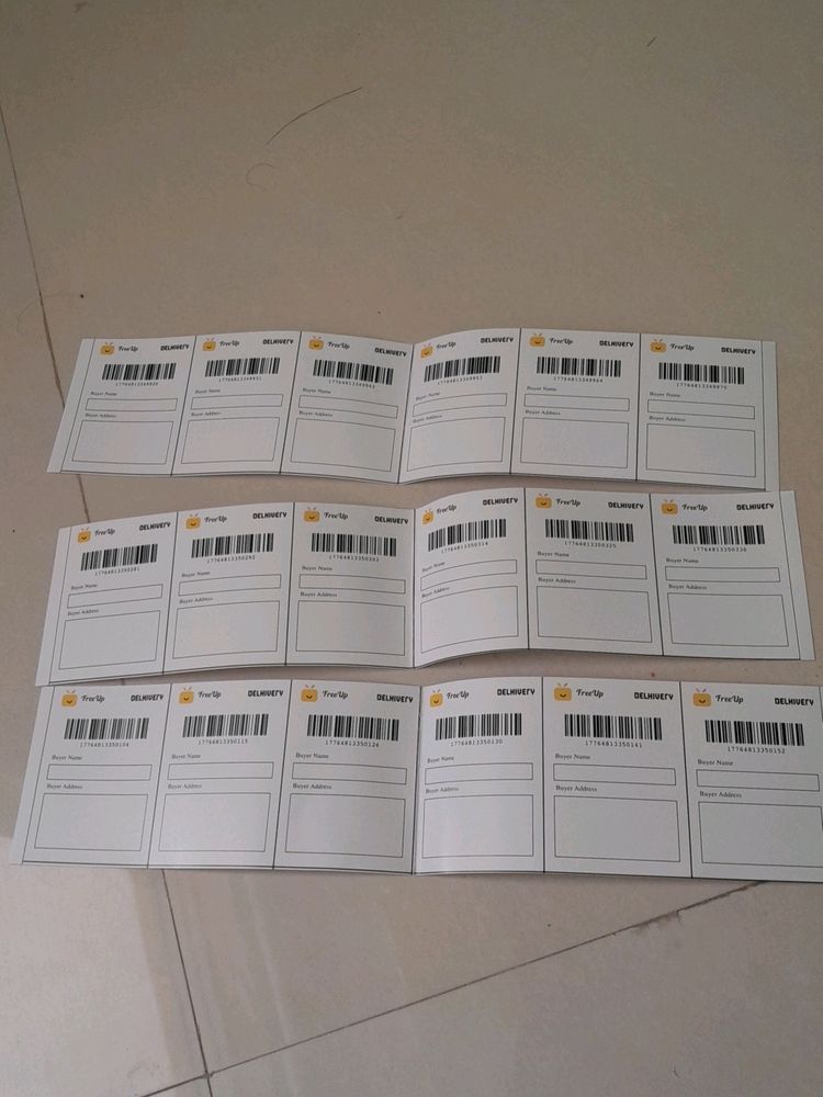 Free Up Shipping Labels (18 Labels)