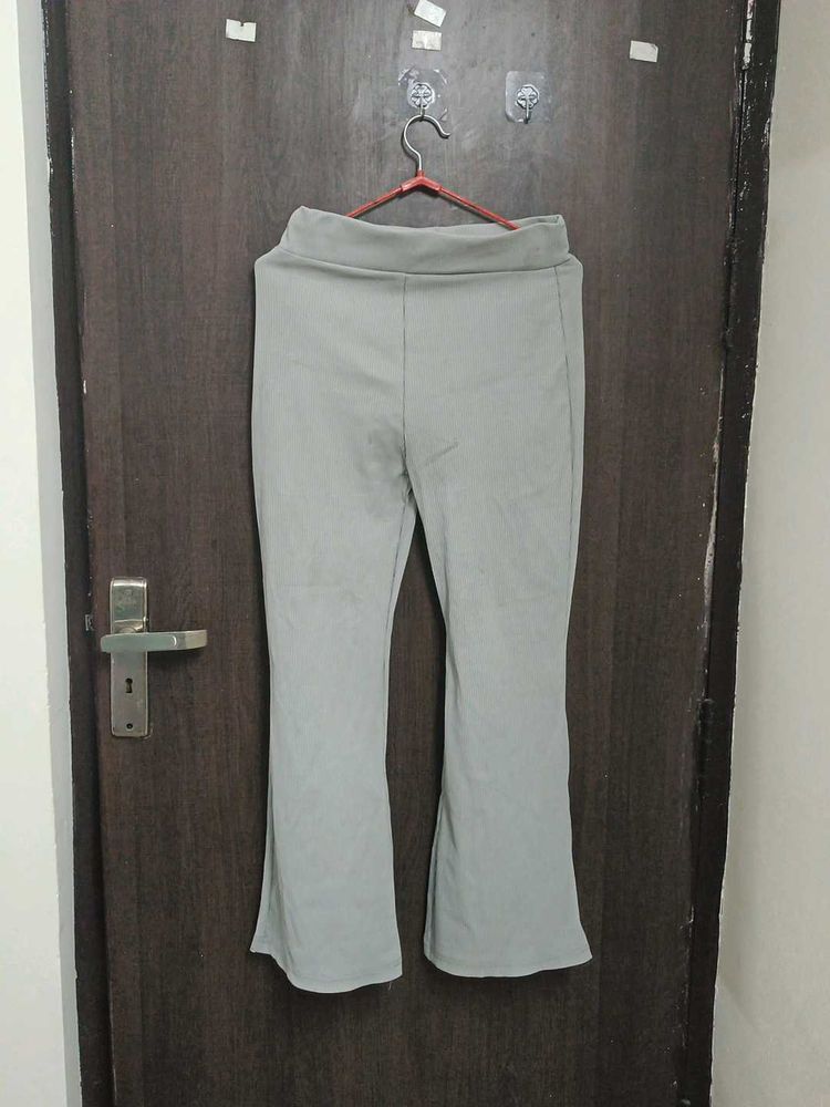 Gray Flared Leggings