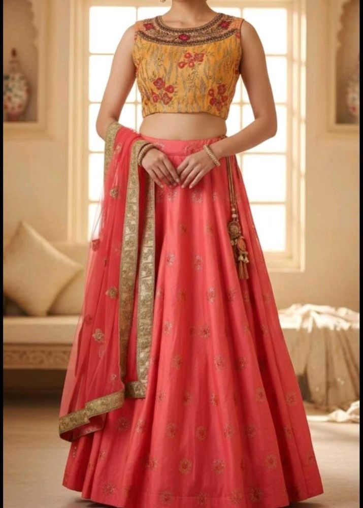 Lehenga Choli (2 Dupatta)