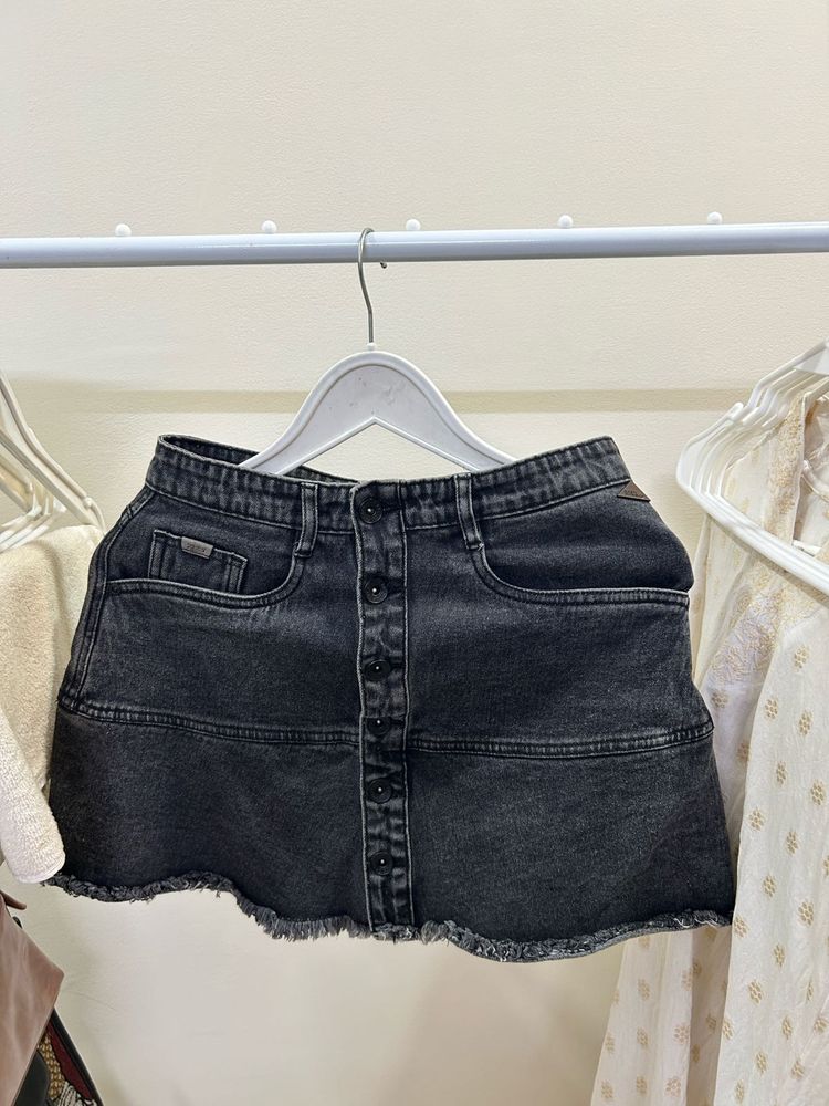 Denim Mini Skirt
