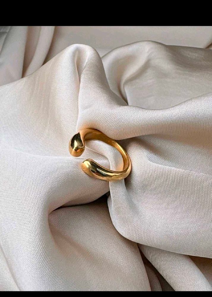 Steel chic band rings