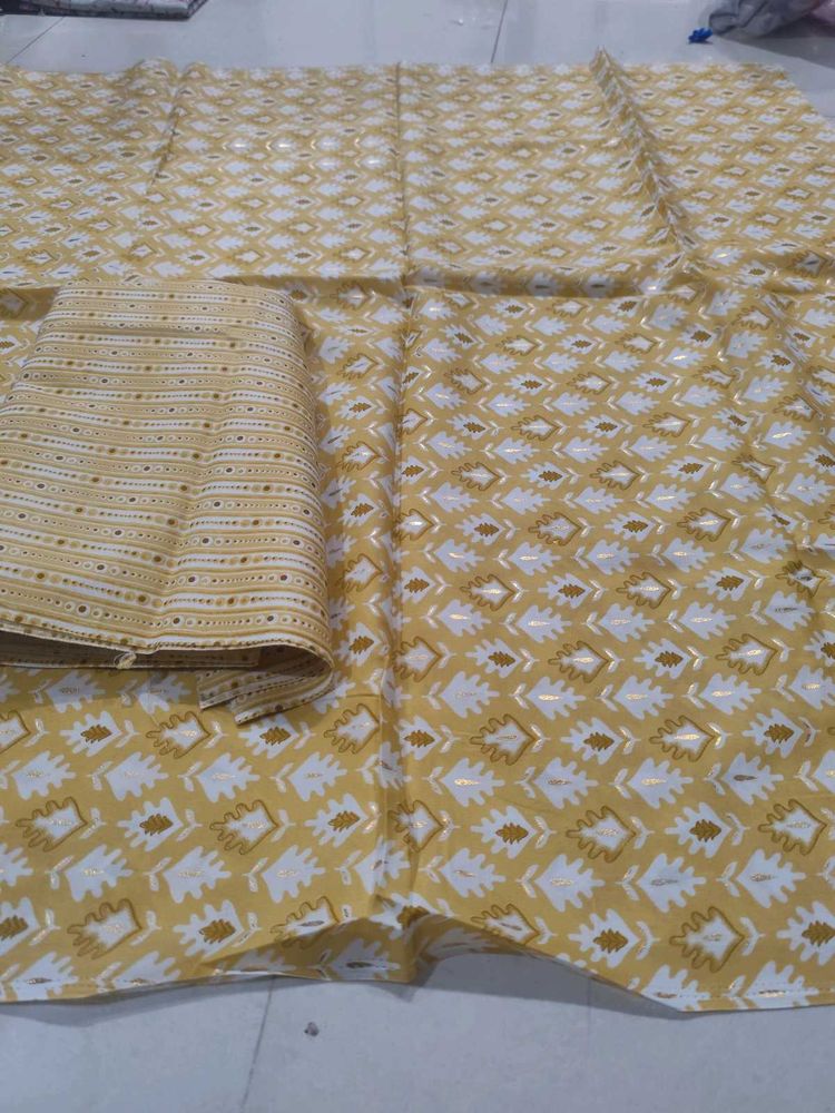Foil Printed Top Bottom Suit