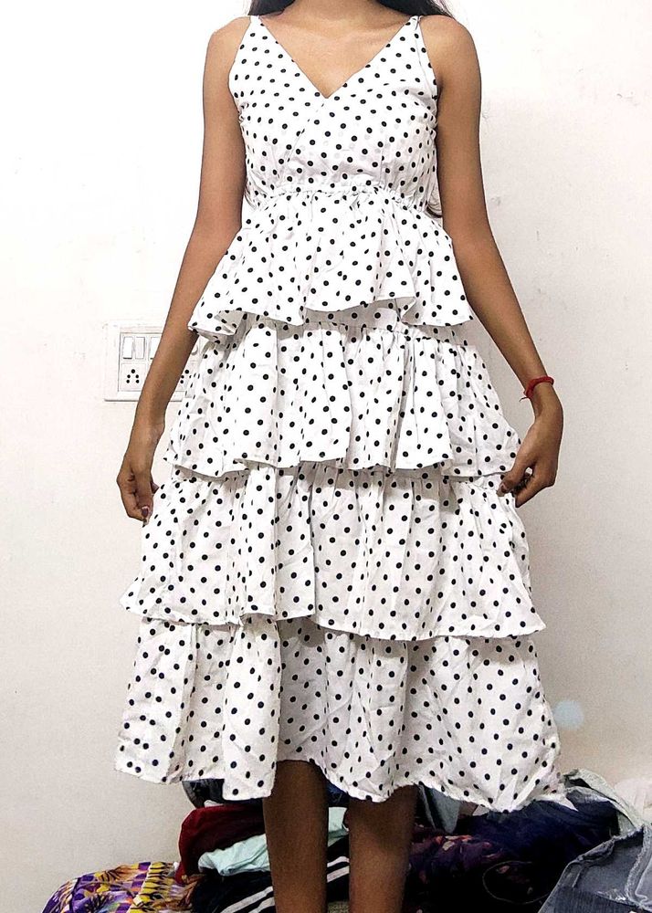 Polka Dot Ruffle Dress