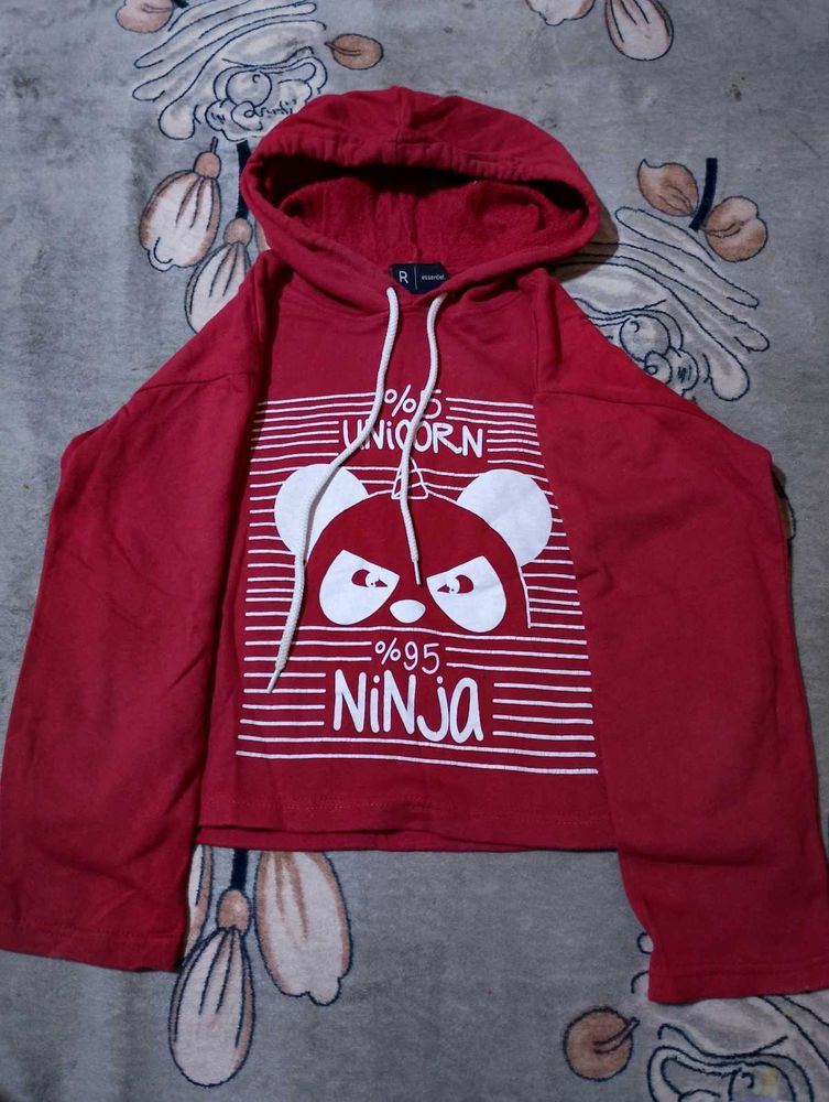 Red Ninja Unicorn Hoodie