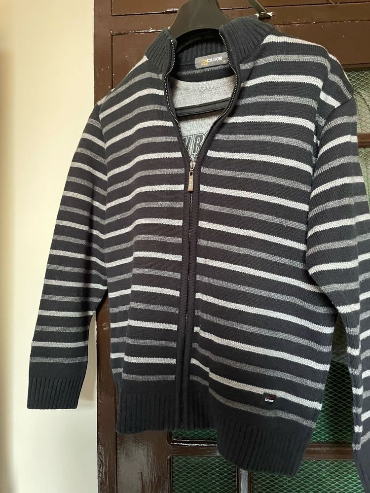 Duke Sweater with Zip Closure &amp; Attached Inner