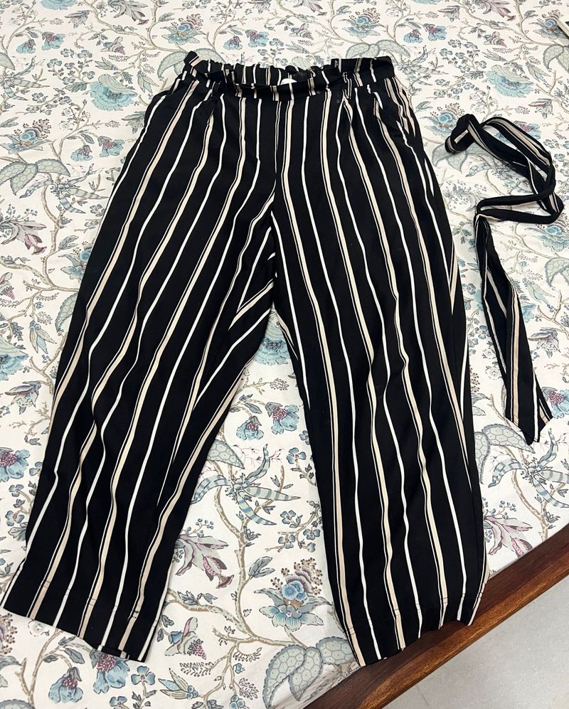 H&amp;M High Waist Trouser With Belt