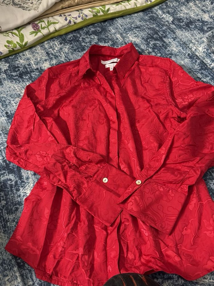Red Patterned Shirt