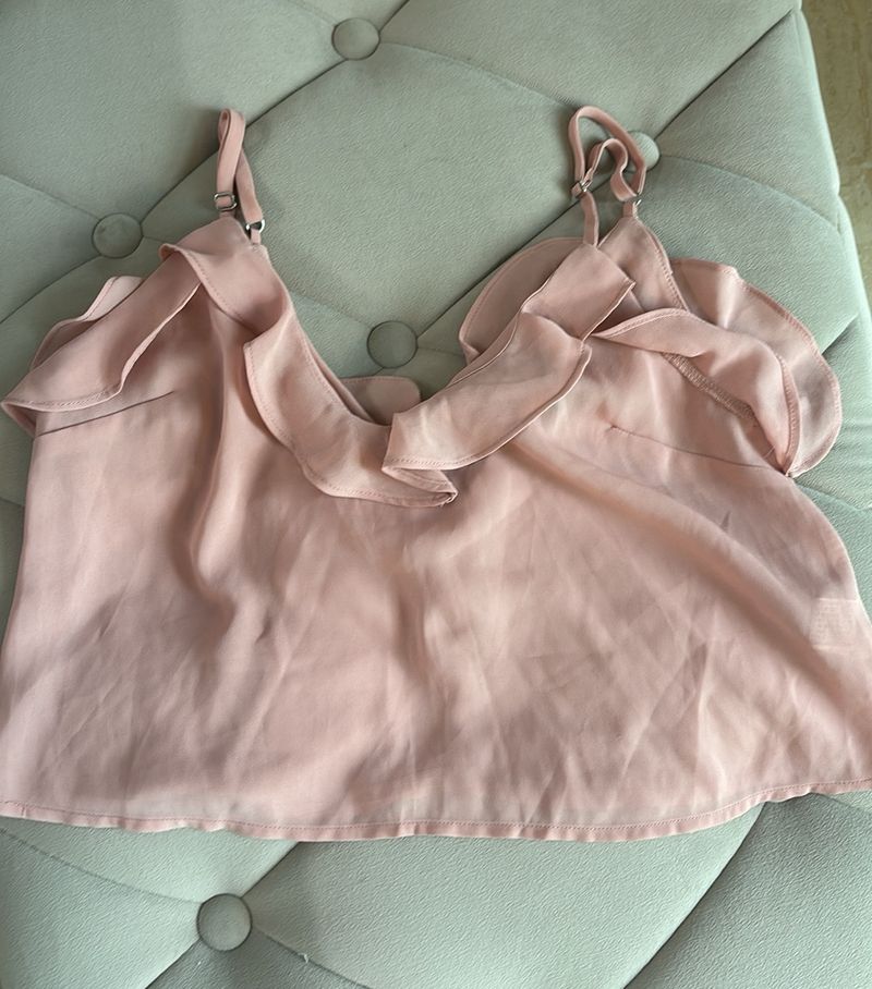 Nude Peach Crop Top