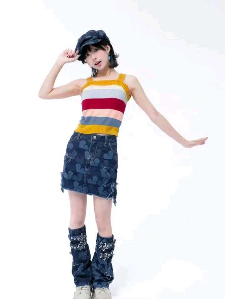 Strips Multicoloured Top