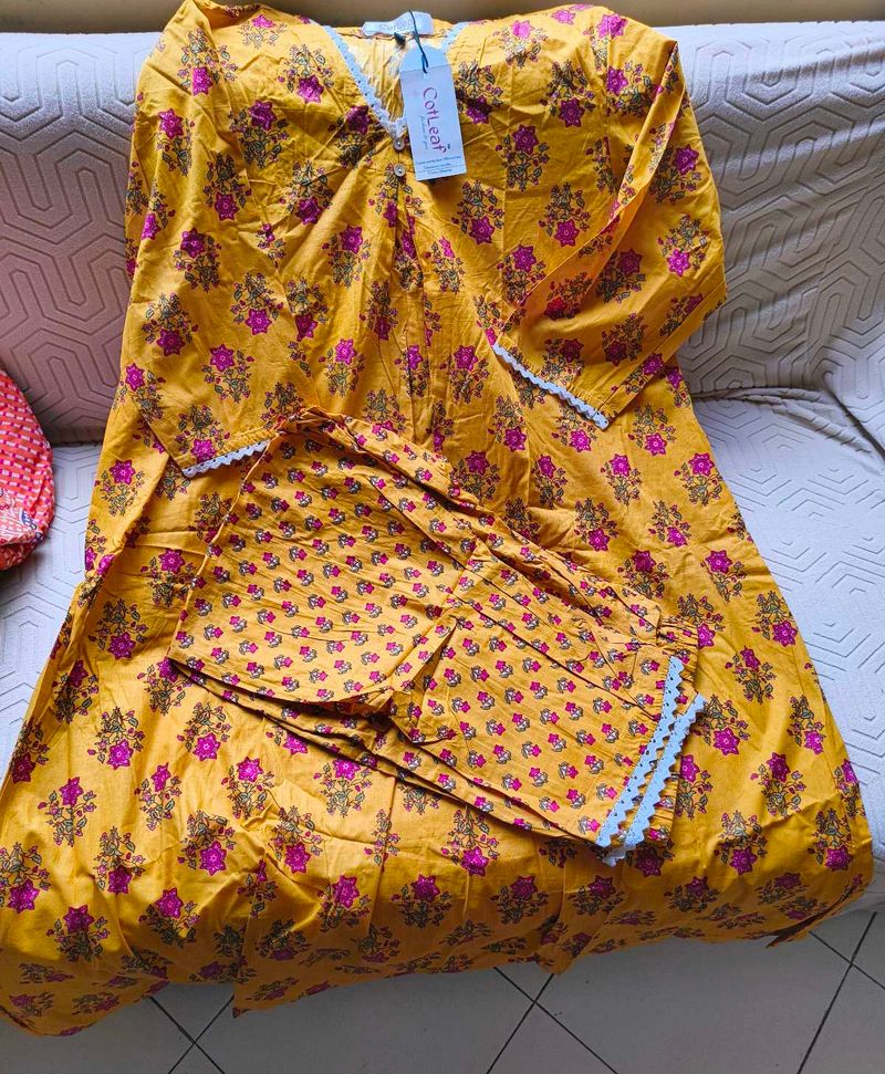 Floral Print Kurta Set