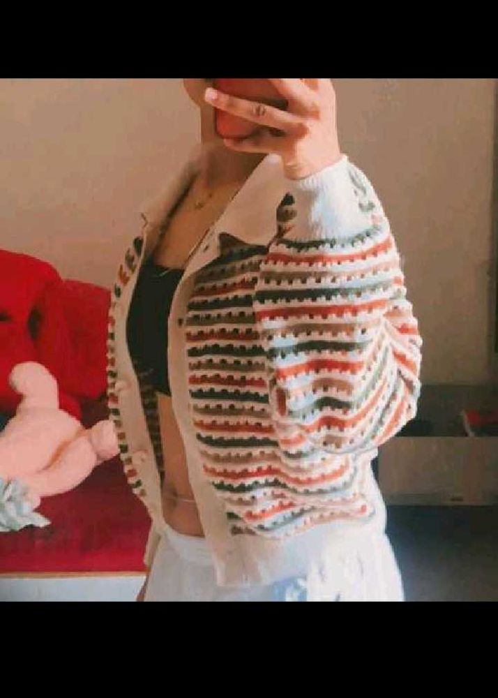 Striped Knit Cardigan