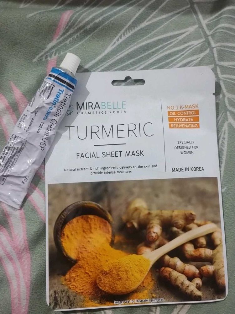 Mirabelle Turmeric Mask &amp; Tretinoin Cream