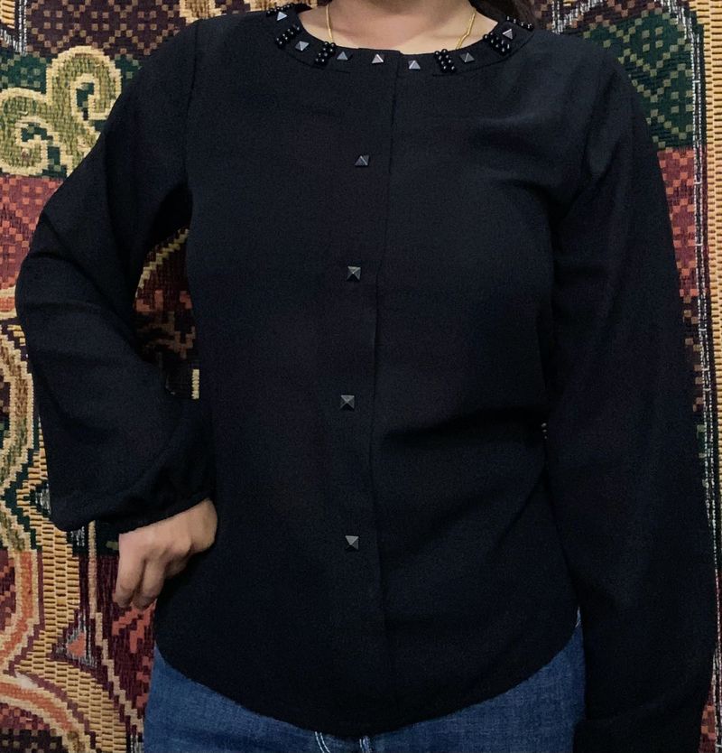 Long Peplum sleeve top