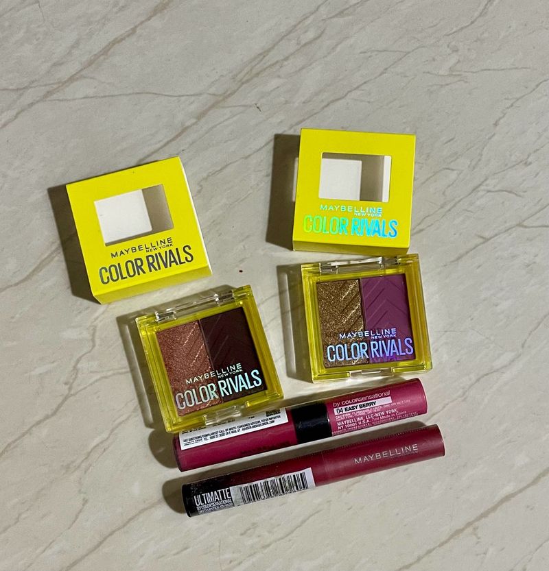 Maybelline Newyork Lipstick and eyeshadow Bundle