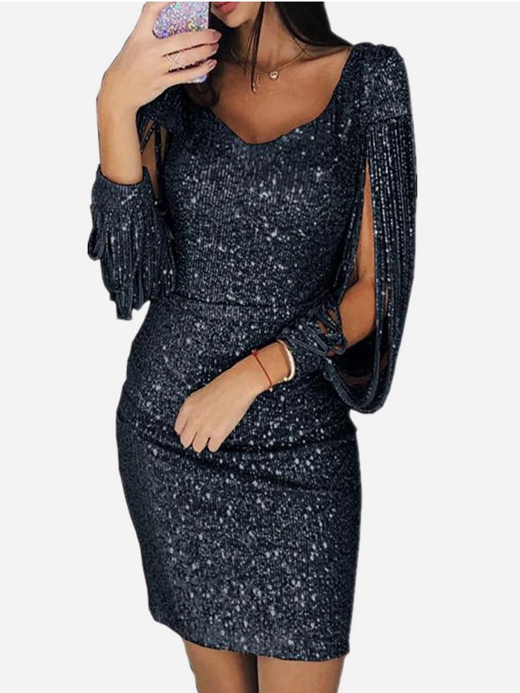 Urbanic Sparkly Fringe Dress.