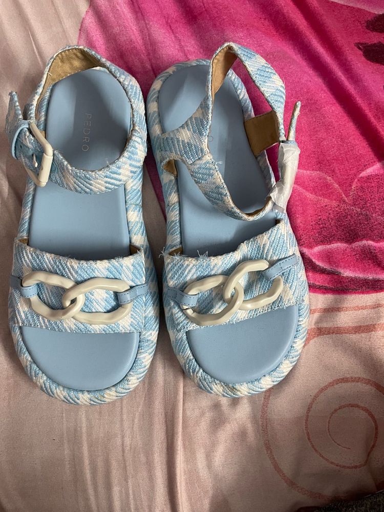 Pedro Blue Sandals Imported