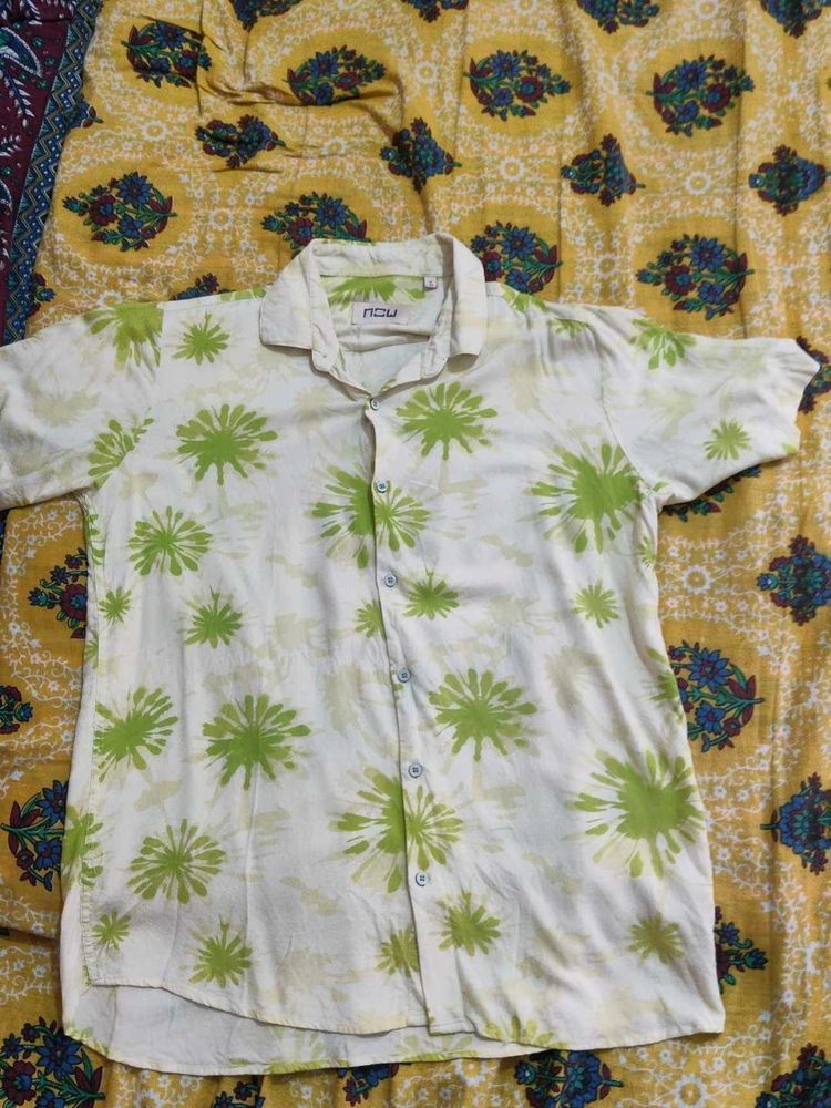 Green Floral Shirt