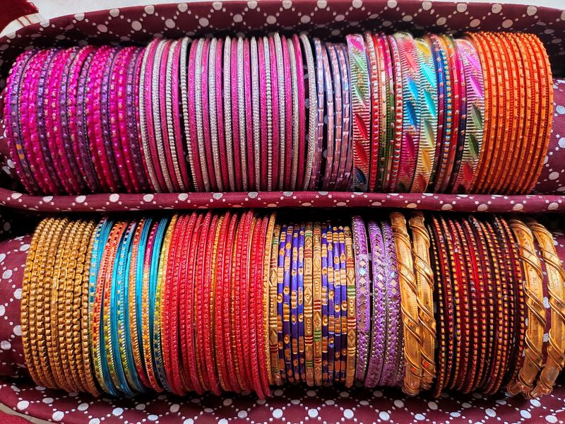 Beautiful Colourful Metal Bangles