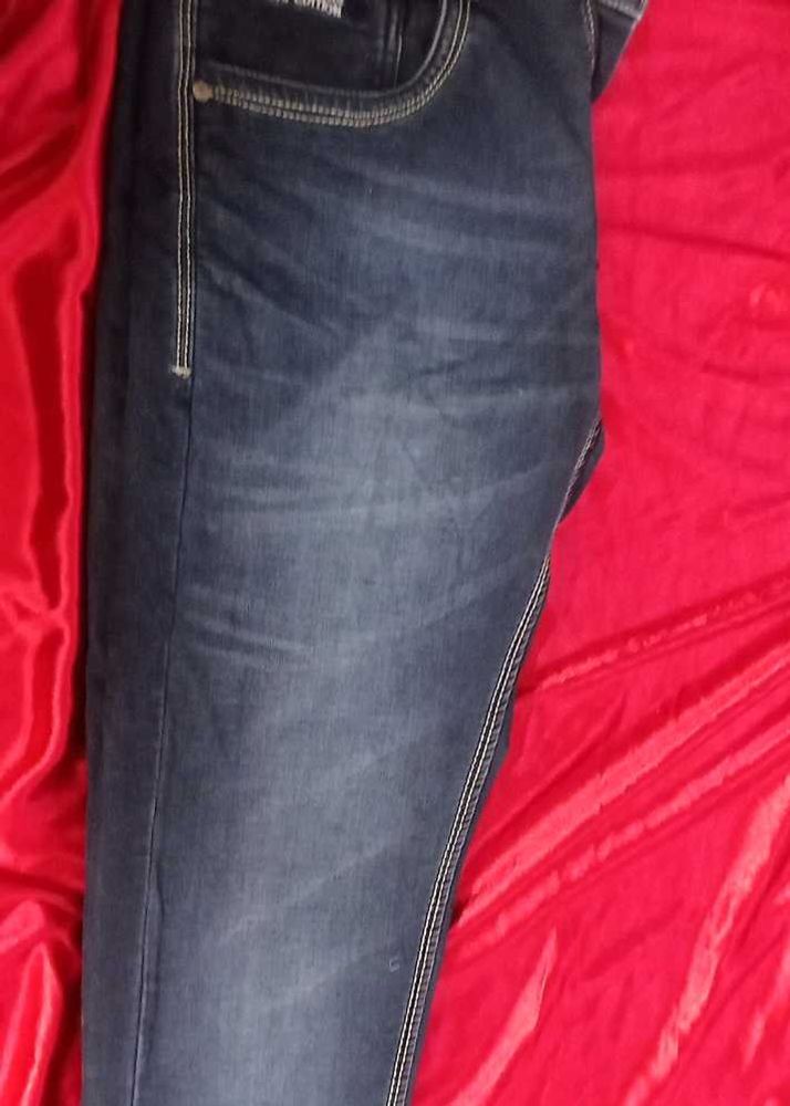 Dark Blue Denim Jeans