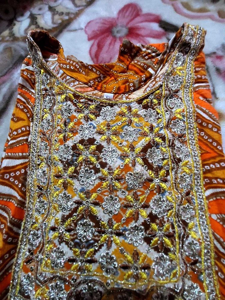 Embroidered Ethnic Kurta