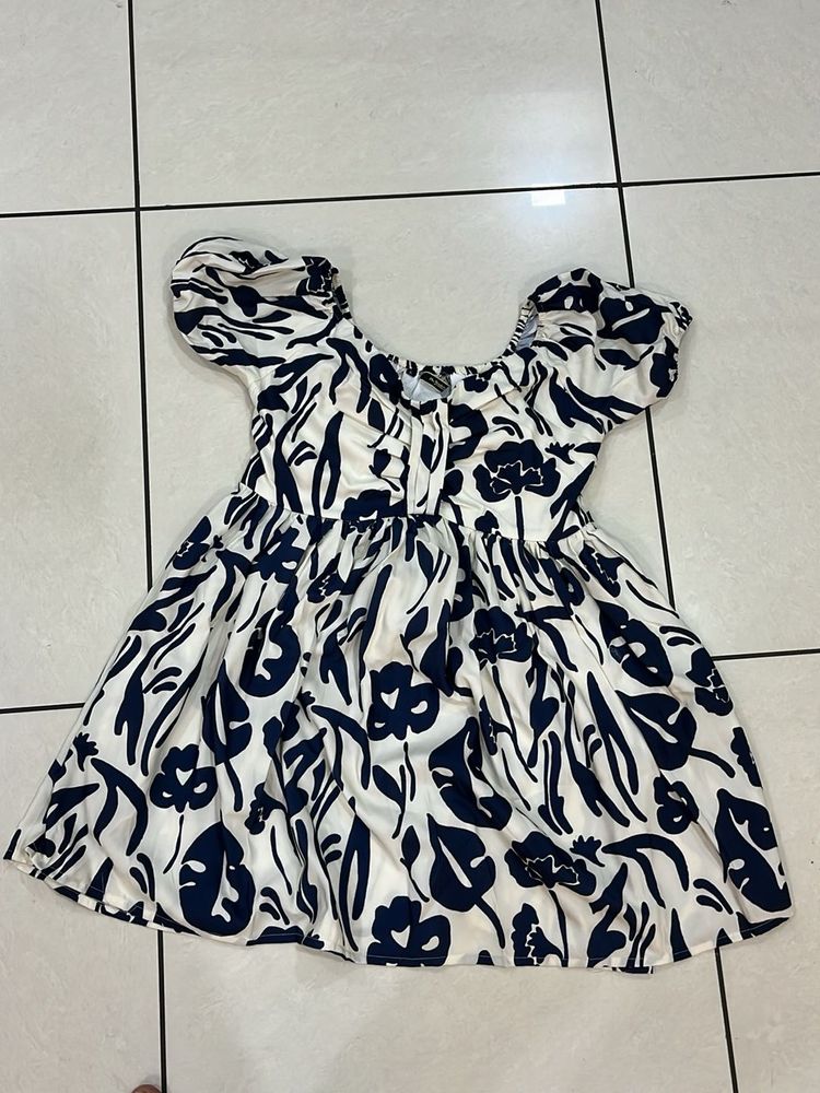 Floral Print Mini Dress