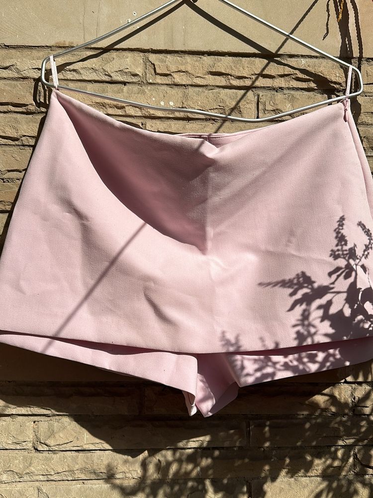Zara Baby Pink Skort Mid Rise