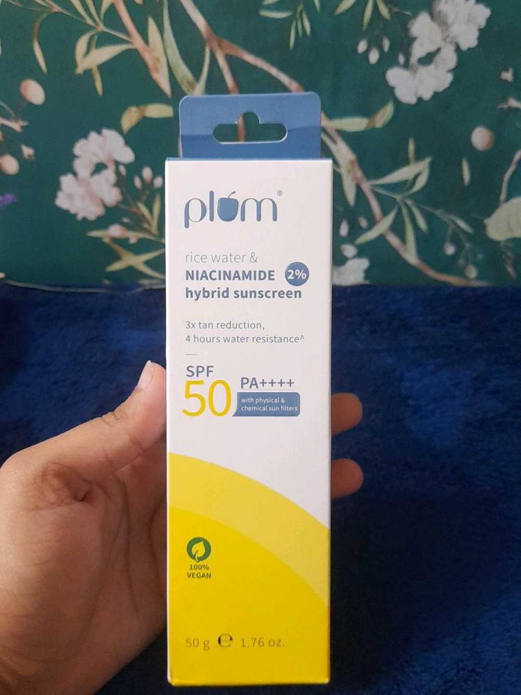 Plum Rice Water &amp; 2% Niacinamide Sunscreen SPF 50